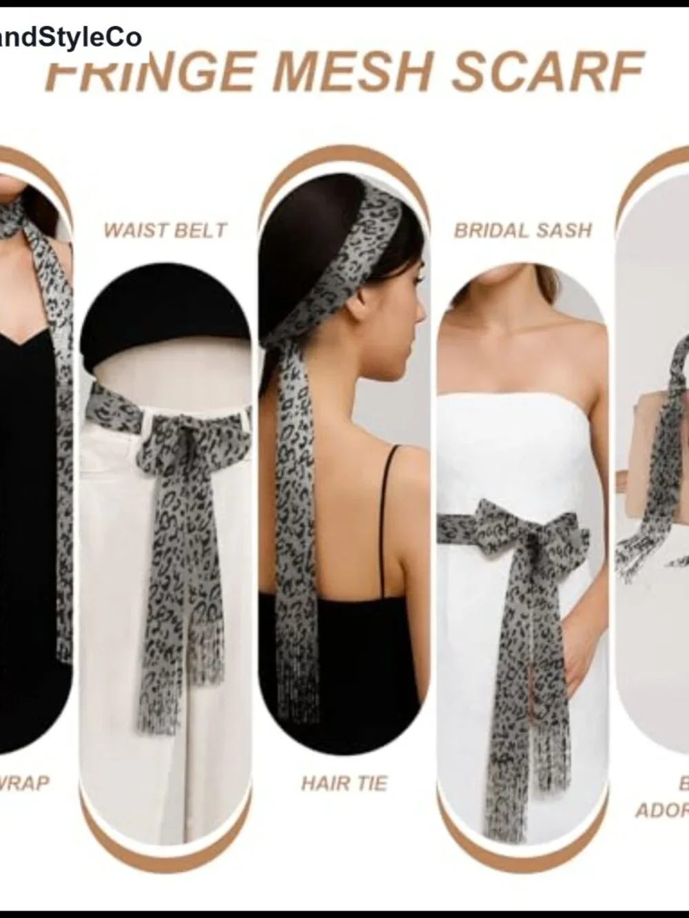 Y2K Sequin Skinny Scarf Belt - Lightweight Rave Festival Accessory
